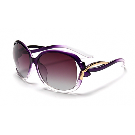 Classic Crystal Polarized Lens with Fashion Shades Women Sunglasses G-05 (Purple) Classic Crystal Polarized Lens with Fashion Shades Women Sunglasses G-05 (Purple)