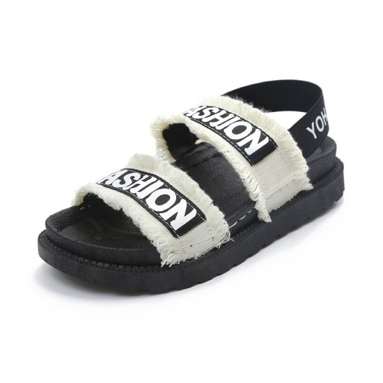 Women Flat Hollow Open Toe Thick Bottom Sandal S-94W