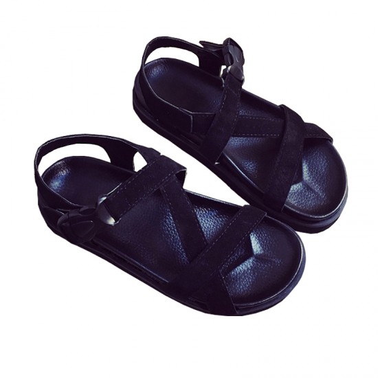 Slope With Thick Muffin Summer Fashion Buckle Sandals S-103BK