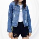 Showing image for Women Fashion Distressed Blue Slim Denim Casual Jacket WJ-25 Women Fashion Distressed Blue Slim Denim Casual Jacket WJ-25 image