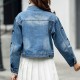 Embroider Women's Denim Short Paragraph Latest Jacket WJ-28 image