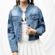 Embroider Women's Denim Short Paragraph Latest Jacket WJ-28 image