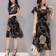 Showing image for Summer New Women Fashion Short sleeve Floral Printing Dress WC-200 Summer New Women Fashion Short sleeve Floral Printing Dress WC-200 image