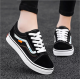 Summer and Autumn Women Black Canvas Flat Bottom Shoes S-127BK image