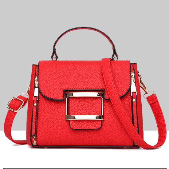 Lychee Pattern Red Cross-Border Handbag WB-42RD