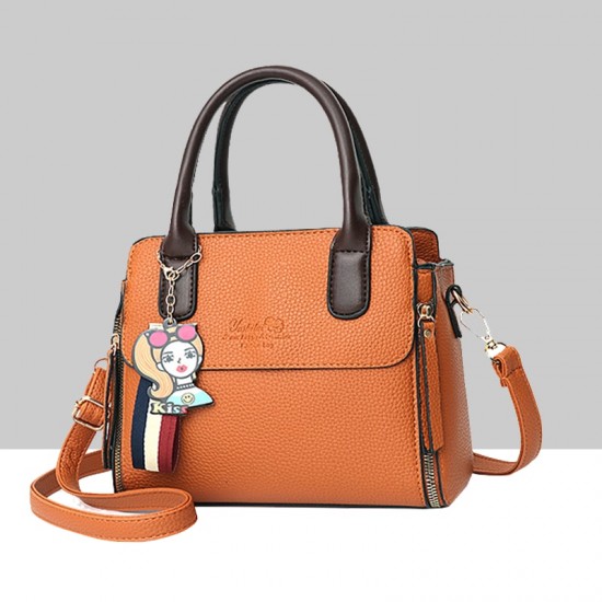 Women's Fashionable Shoulder Diagonal Orange Color Handbag WB-50OR