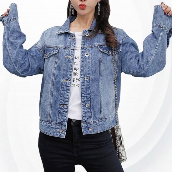Denim Jacket Female Spring And Autumn WJ-34BL