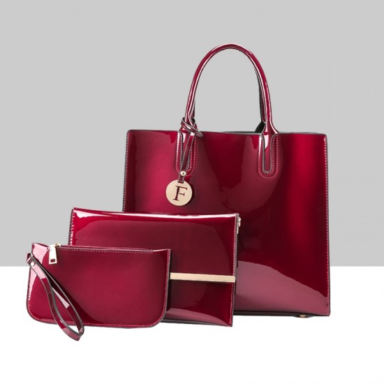 Elegant Luxury Plus Size Three Piece Red Bags Set WB-69RD Elegant Luxury Plus Size Three Piece Red Bags Set WB-69RD