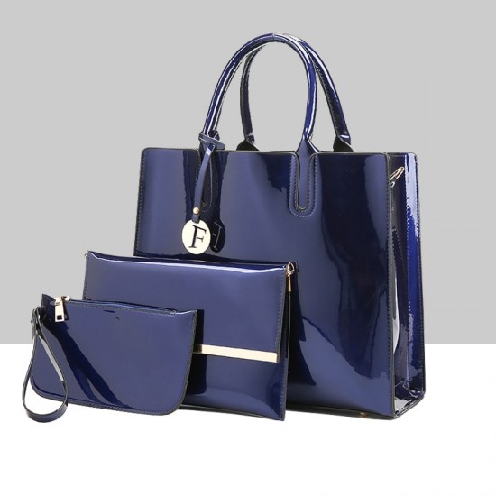 Elegant Luxury Plus Size Three Piece Blue Bags Set WB-69BL Elegant Luxury Plus Size Three Piece Blue Bags Set WB-69BL