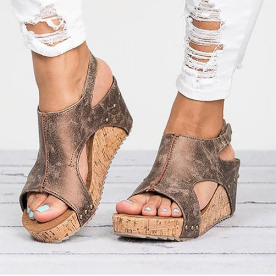 New Thick-bottomed Vintage Sandals S-131BR