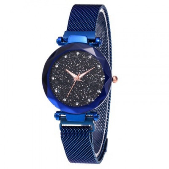 Blue Magnetic Strap Sky Diamond Dial Bracelet Watch W-33BL Blue Magnetic Strap Sky Diamond Dial Bracelet Watch W-33BL