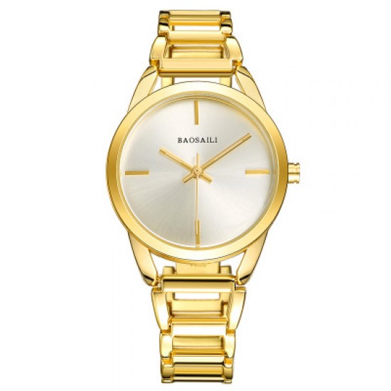 Baosaili Luxury Design Gold Steel Strap Bracelet Watch W-81GD Baosaili Luxury Design Gold Steel Strap Bracelet Watch W-81GD
