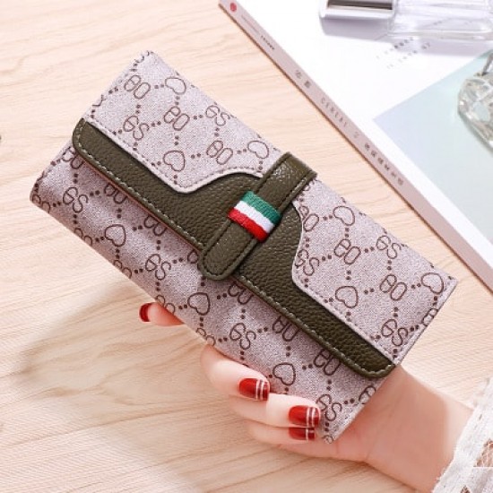 Titch Foldable Card And Money Green Clutch Wallet WB-92GN