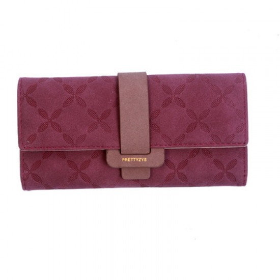 Quality Floral Engraved Red Buckle Wallet WB-119RD Quality Floral Engraved Red Buckle Wallet WB-119RD