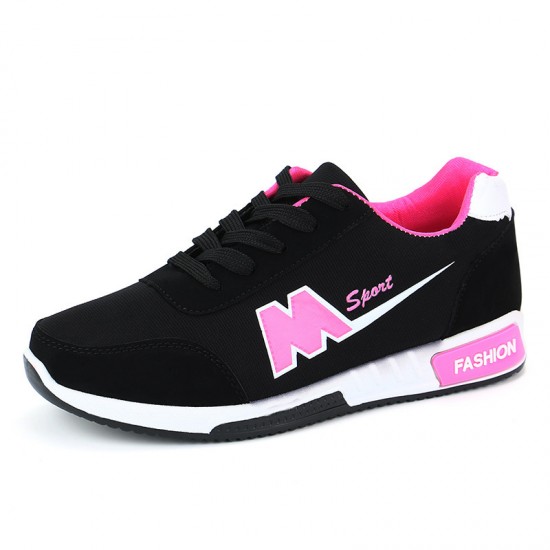 Casual Breathable Ladies Black Sport Shoes S-151BK