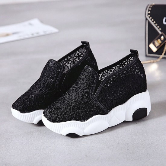 Floral Designed Breathable Women Jogger Shoes S-212BK