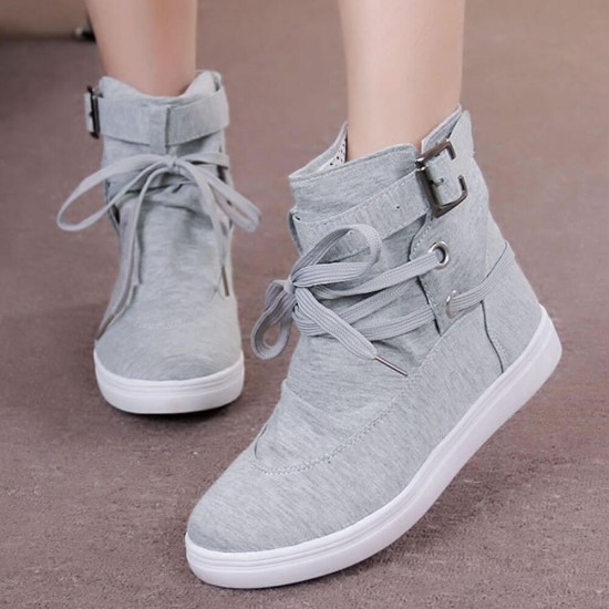 Canvas Breathable Flat Casual Boots Sneaker Shoes S-196GR