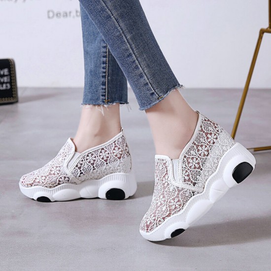 Floral Designed Breathable Women Jogger Shoes S-212W