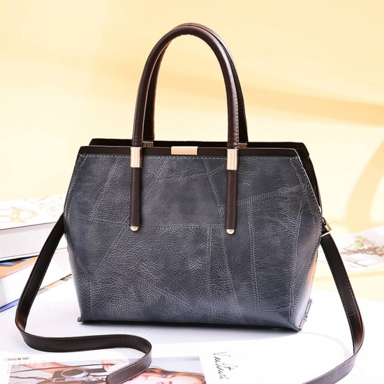 Classic Irregular Stitched Sweet lady Hand Bag - Grey