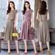 New Fashion Thin Two Piece Wide Leg Dress - Brown New Fashion Thin Two Piece Wide Leg Dress - Brown |image