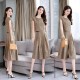 New Fashion Thin Two Piece Wide Leg Dress - Brown New Fashion Thin Two Piece Wide Leg Dress - Brown |image