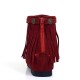 Suede Braided Stitched Tassel Decor Boots -Red Suede Braided Stitched Tassel Decor Boots -Red |image