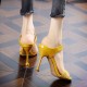 Fairy Style High Heels Stilettos Slippers - Yellow |image