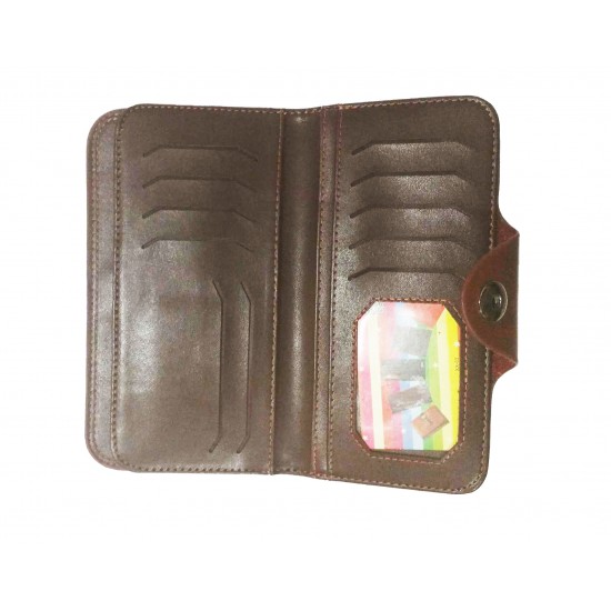 Brown Color Leather Singal Loop Closer Wallet DAW-01 image