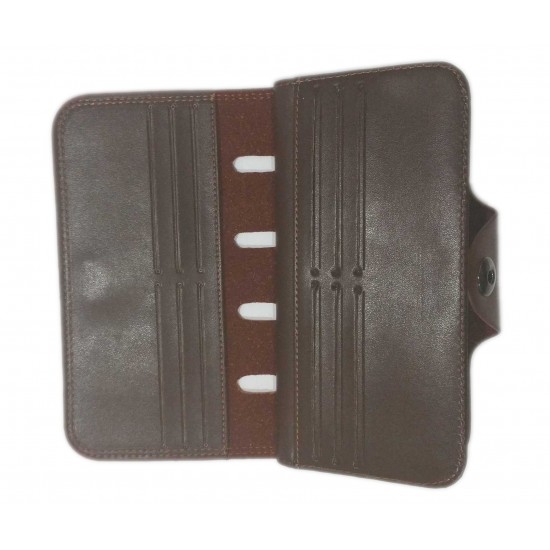 Brown Color Leather Singal Loop Closer Wallet DAW-01 image
