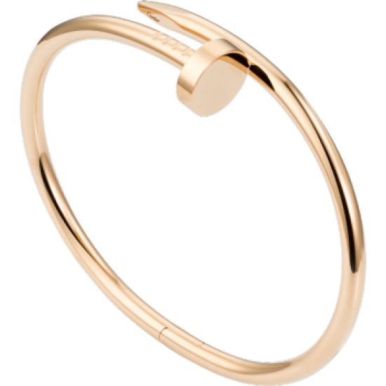 Women's Nail Style Rose Gold Color Titanium Steel Bracelet CCB-09