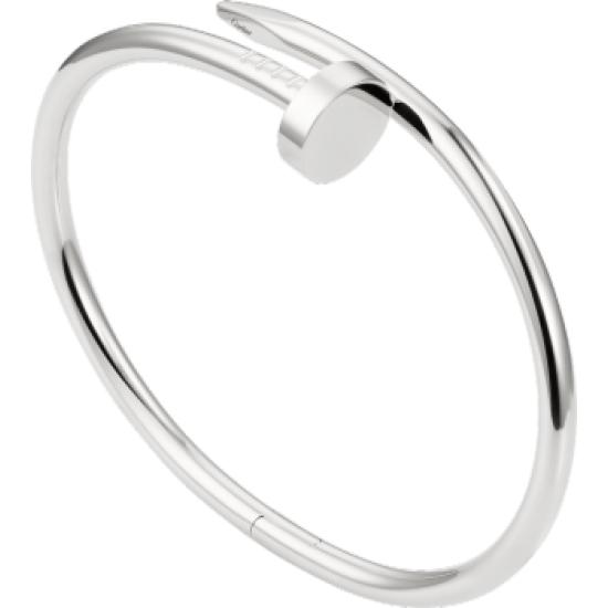 Women's Nail Style Silver Color Titanium Steel Bracelet CCB-09