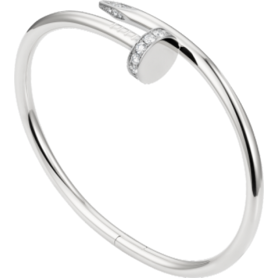 Diamond Nail Style Silver Color Titanium Steel Bracelet