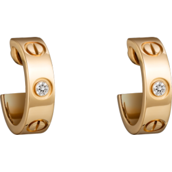 Women's Love Cartier Style Gold Color Titanium Steel Earring CCE-06 Women's Love Cartier Style Gold Color Titanium Steel Earring CCE-06