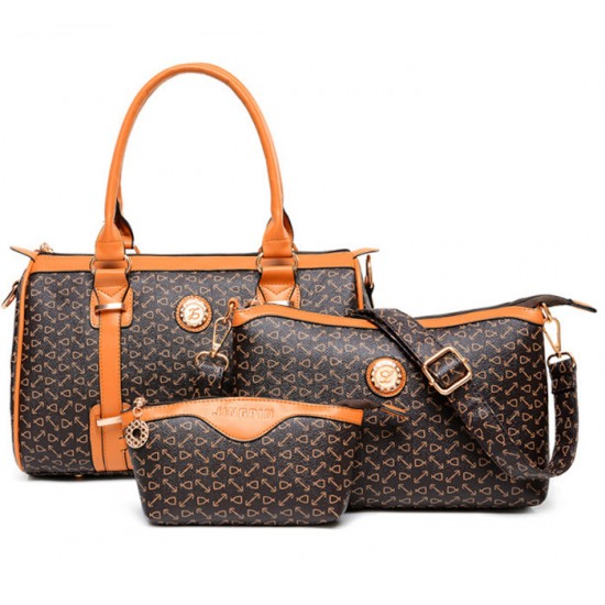 Women's Fashion Three Piece Bag,Mobile Messenger HandBags,Casual Bag CLB-135Br