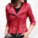 Women's Fashion Red Color Leather Casual Jacket WJ-24R image