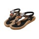 Showing image for Bohemian Beaded Clip Women Sandal CSW-04BK Bohemian Beaded Clip Women Sandal CSW-04BK image
