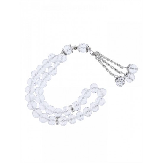 Masbaha Unisex Translucent Faceted Crystal Prayer Beads ANM-02 Masbaha Unisex Translucent Faceted Crystal Prayer Beads ANM-02