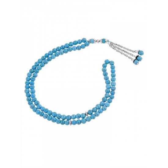 Masbaha Unisex Chalk Turquoise Prayer Beads ANM-04 Masbaha Unisex Chalk Turquoise Prayer Beads ANM-04