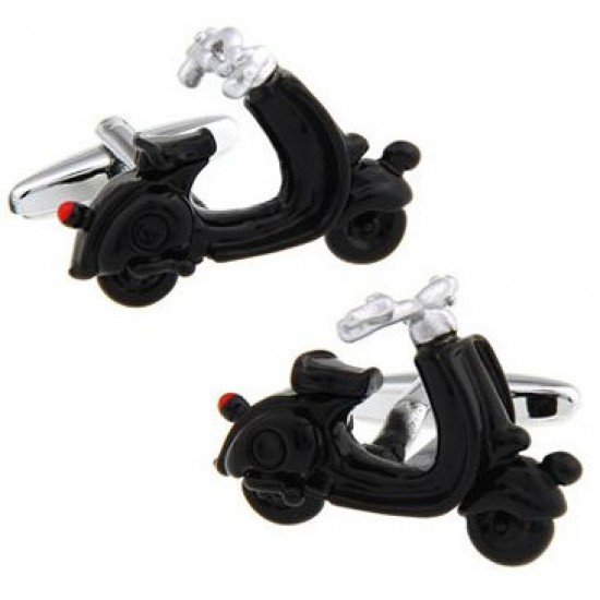 Look Stylish Electric Motorcycle Shape Cufflink For Mens CFL-44