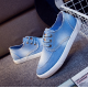 Women Light Blue Denim Canvas Sneaker Shoes S-13LB image