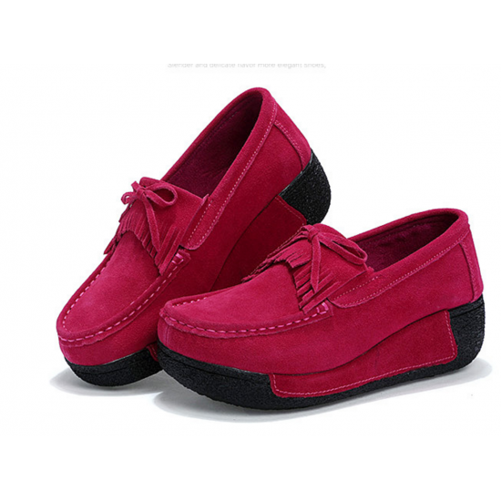 Women Pink High Wedge Casual Shoes S-16PK