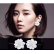 Woman Fashion Wild White Flower Earrings E-15W image