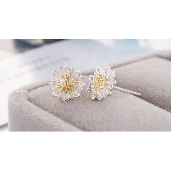 Woman Fashion Sun Flower Earrings  E-17S