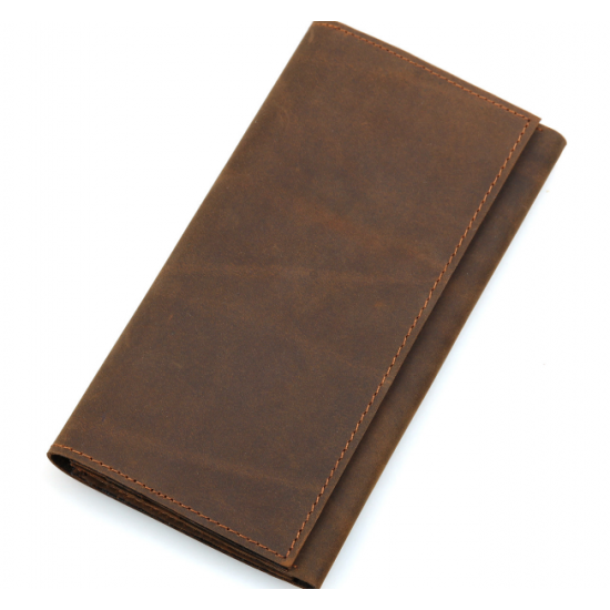 Men's Style Double Layer Card Holder Boarding Long Wallet  MW-07BR