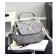 Women Fashion V Small Square Shape Grey Color Handbag WB-20GR image