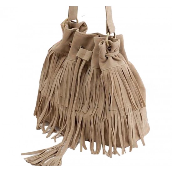 Women Fashion Square Shape Cream Color Shoulder Handbag WB-21CR image