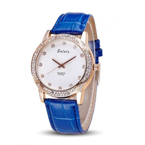 Showing image for Women Leather Blue Belt Quartz Waterproof Ladies Watch W-18BL Women Leather Blue Belt Quartz Waterproof Ladies Watch W-18BL image