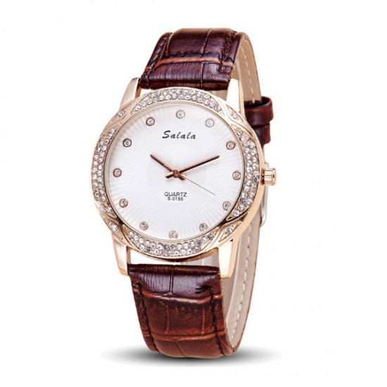 Showing image for Women Leather Brown Belt Quartz Waterproof Ladies Watch W-18BR Women Leather Brown Belt Quartz Waterproof Ladies Watch W-18BR image